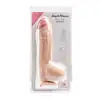 Simple Pleasure - dildo z cyberskóry z wbudowanym kręgosłupem, 25,5 cm - Ustaw kąt. Zwiększ kontrolę. Wejdź na wyższy poziom realizmu!