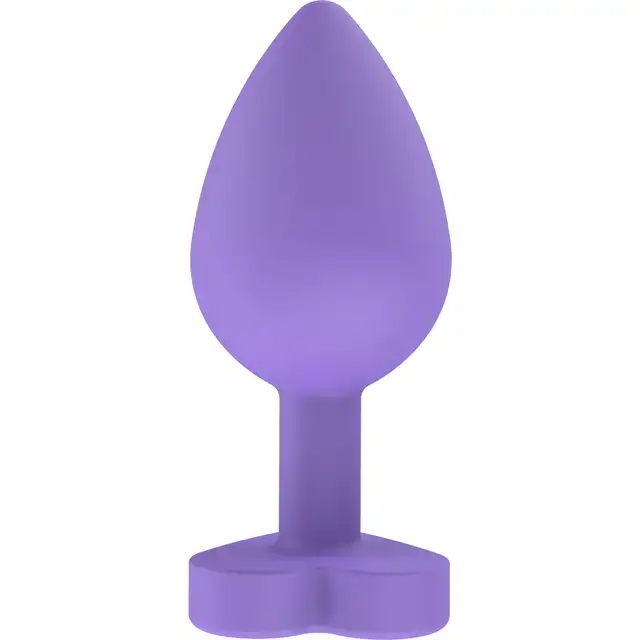 Anal Play - Booty Sweethearts "Secret Entrance" Plug - Uroczy silikonowy korek analny z podstawą w kształcie serduszka i zadziornym napisem.
