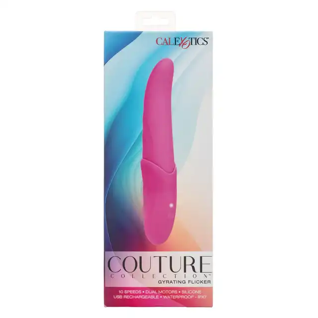 Calexotics - Couture Collection, Gyrating Flickering Wand. Niezwykły rotacyjnie-wibrujący, 10 programów. 2 silniki. Luksusowy.