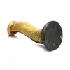 Creature Cocks – Golden Mamba Dildo. Złoto-czarna mamba w kształcie S do stymulacji G-spot i P-spot z przyssawką i kompatybilnością z uprzężą