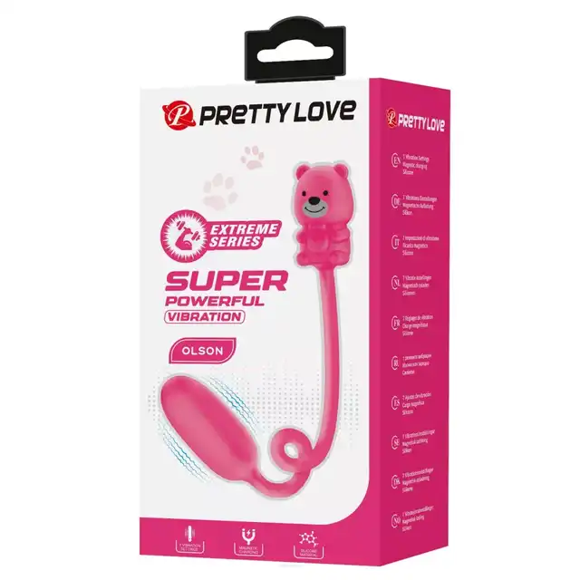 Pretty Love - Olson. SUPER POWERFULL jajeczko wibrujące ze słodkim motywem. 