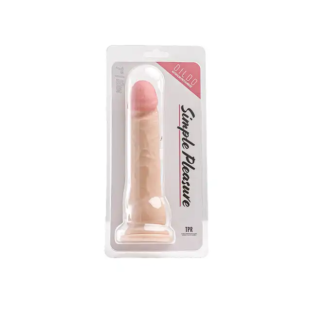 Simple Pleasure - dildo z cyberskóry, 20,5 cm - Realizm, który czuć przy każdym ruchu!