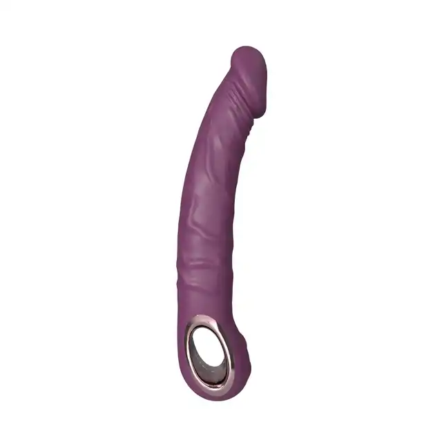 B-Series – Realistic Vibrator Purple. Realistyczny wibrator silikonowy z 10 trybami wibracji, ładowaniem USB i wodoodporną konstrukcją