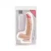 Simple Pleasure - dildo z wbudowanym kręgosłupem, cyberskóra, 21cm - Zaawansowana elastyczność w realistycznej formie!