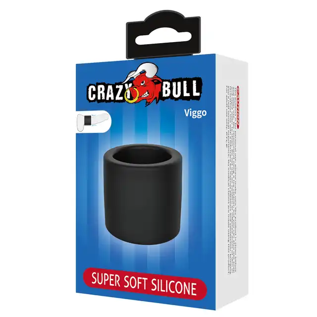 Crazy Bull - Viggo Super Soft Silicone Cock Ring - gruby pierścień na penisa z miękkiego silikonu.