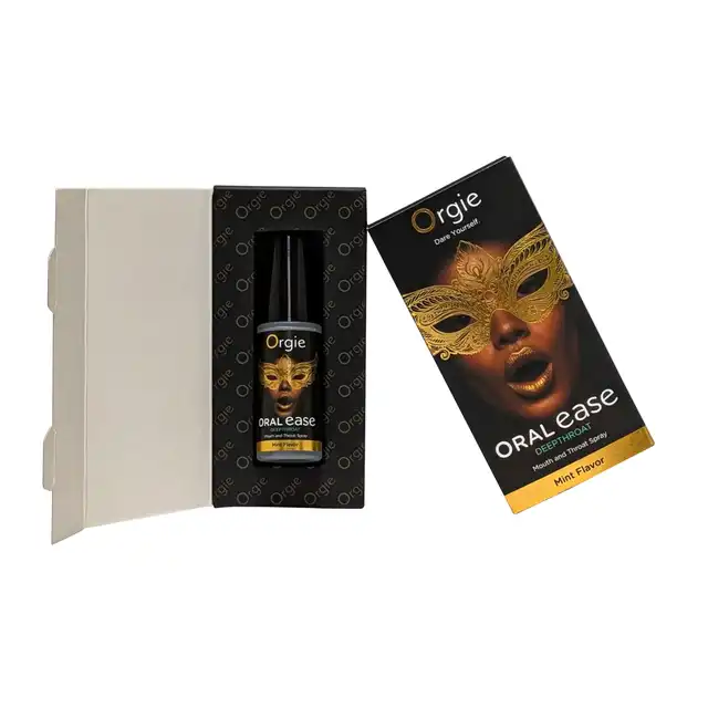 Orgie - Oral Ease Deepthroat. Miętowy spray do ust i gardła dla większego komfortu podczas seksu oralnego