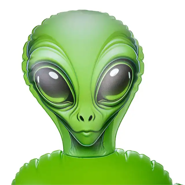 To Infinity 41SFA – Dmuchana lalka UFO PVC 112 cm. Zielona kosmitka z trzema piersiami i 2 otworami penetracyjnymi. Rozkosz nie z tego świata 