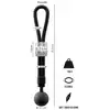 Rebel - Heavy Rope Cock Strap with Ball 166g - Podwójny Pierścień na Penisa i Jądra z Obciążnikiem - Kontrola, napięcie i więcej doznań.