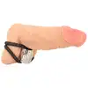 Rebel - Heavy Rope Cock Strap with Two Loops 87g - Podwójny Pierścień na Penisa i Jądra z Obciążnikiem - Stworzony, by wzmocnić każdą chwilę.