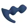 Mr. Play -  David/Samuel Prostate Massager. Niebieski profilowany silikonowy masażer prostaty 11,8 cm długości