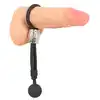 Rebel - Heavy Rope Cock Strap with Ball 166g - Podwójny Pierścień na Penisa i Jądra z Obciążnikiem - Kontrola, napięcie i więcej doznań.