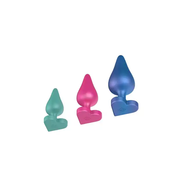 ROMP by Womanizer – Luster Anal Kit. Zestaw 3 silikonowych korków analnych dla początkujących i spragnionych nowych doznań.