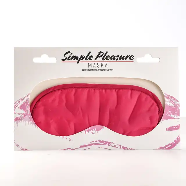Simple Pleasure  - Piekna satynowa maska na oczy. Idealny dodatek.