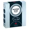 Mister Size - 3 Condoms 60 mm - Ultra cienkie dopasowane prezerwatywy 60 mm, 3 sztuki - Poczuj więcej dzięki właściwemu rozmiarowi!