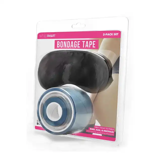Whipsmart - 100 FT Bondage Tape Clear. Wszechstronna, samoprzylepna taśma bondage idealna dla początkujących.