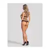 Obsessive Euridia Crotchless Teddy M/L - Czarne Body z Otwartym Krokiem - Dla tych, które lubią być w centrum uwagi!