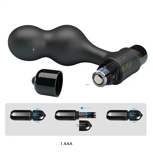 Mr. Play - Silicone Anal Plug Black. Elegancki wibrujący korek analny zaprojektowany z myślą o intensywnej, a jednocześnie komfortowej stymulacji