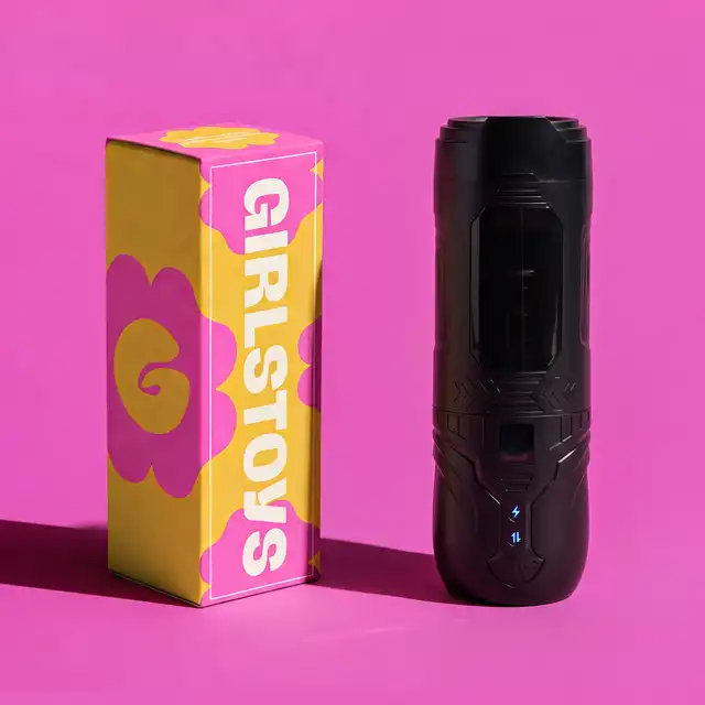 Girls Toys - Gatwick Masturbator - Nowoczesny masturbator LED z ruchem posuwisto - rotacyjnym i mocnymi wibracjami.