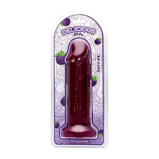 Toyz4Lovers – Dildo Profumato Max Berries. Aromatyzowany dildo o zapachu jeżyny i imponujących wymiarach