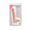 Simple Pleasure - dildo z wbudowanym kręgosłupem, cyberskóra, 20cm - Miękki w dotyku. Posłuszny w formie!