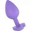 Anal Play - Booty Sweethearts "Secret Entrance" Plug - Uroczy silikonowy korek analny z podstawą w kształcie serduszka i zadziornym napisem.