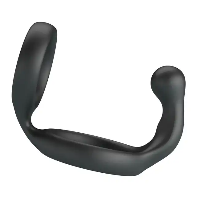 Crazy Bull - Florian Silicone Cock Ring - Pierścień erekcyjny na penisa i jądra ze stymulatorem krocza