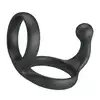 Crazy Bull - Florian Silicone Cock Ring - Pierścień erekcyjny na penisa i jądra ze stymulatorem krocza