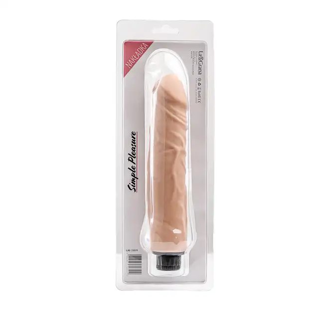 Simple Pleasure - wibrator multispeed, cyberskóra, 23,5 cm - Miękki realizm i regulowana intensywność dla pełnej kontroli doznań!