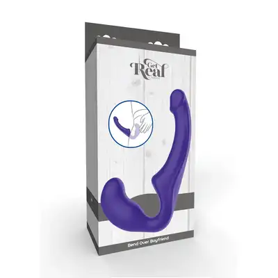 Toy Joy - Get Real Strapless Strap-on Silicone 23 cm. Bezpaskowy strapon z masażem łechtaczki.