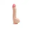 Simple Pleasure - dildo z cyberskóry z wbudowanym kręgosłupem, 25,5 cm - Ustaw kąt. Zwiększ kontrolę. Wejdź na wyższy poziom realizmu!