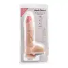 Simple Pleasure - wibrator z 10 trybami wibracji z cyberskóry, bezprzewodowy, na pilota, 23 cm - Naturalny wygląd. Mocne wibracje. Maksimum przyjemności!