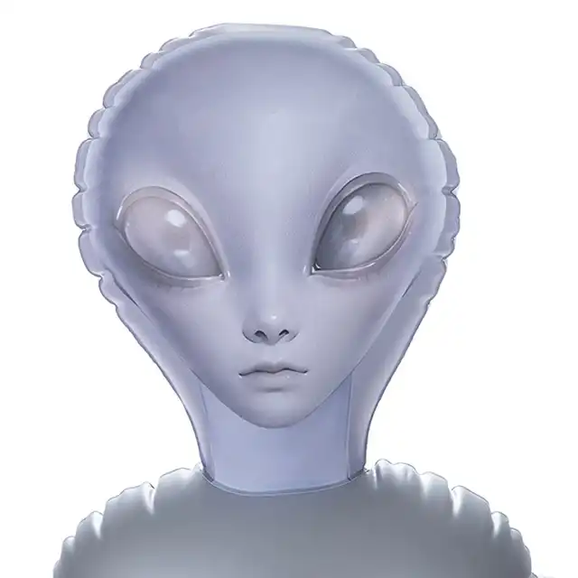 To Infinity 40SFA – Dmuchana lalka UFO PVC 153 cm. Szara kosmitka nie z tej ziemi z trzema piersiami i 2 otworami penetracyjnymi!