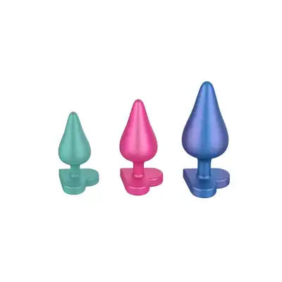 ROMP by Womanizer – Luster Anal Kit. Zestaw 3 silikonowych korków analnych dla początkujących i spragnionych nowych doznań.