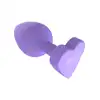 Anal Play - Booty Sweethearts "Secret Entrance" Plug - Uroczy silikonowy korek analny z podstawą w kształcie serduszka i zadziornym napisem.