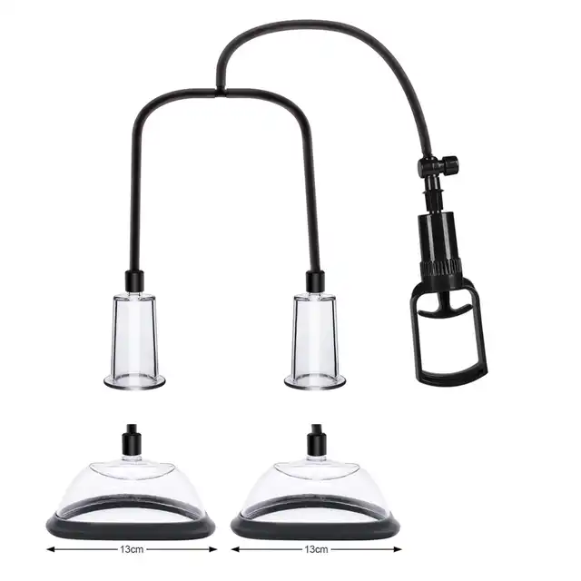 B-Series Power – Passion Female Pumps Set. Zestaw pompek próżniowych dla kobiet do stymulacji brodawek, łechtaczki i warg sromowych