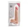 Simple Pleasure - wibrator z 10 trybami wibracji z cyberskóry, bezprzewodowy, na pilota, 23 cm - Naturalny wygląd. Mocne wibracje. Maksimum przyjemności!