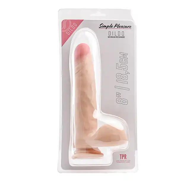 Simple Pleasure - dildo z cyberskóry, 23 cm - Mega realistyczne dildo, które nie idzie na kompromisy!