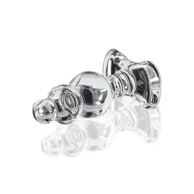 ToyJoy - Glass Worx. Crystal Anal Jewel. Szklany, plug z 3 stopniami o roznych wymiarach. Idealny i higieniczny maksymalnie. 
