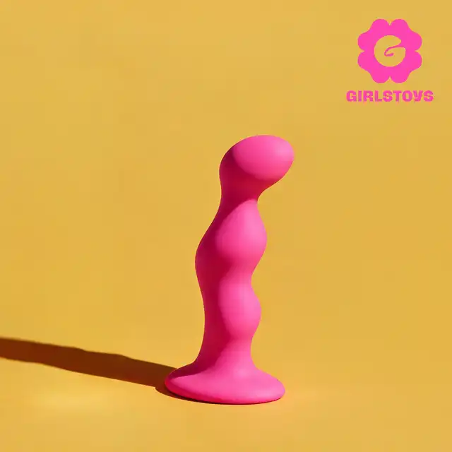Girls Toys - Dildo analne Maspalomas. Pink Wave Anal Dildo – Silikonowy korek analny z przyssawką. Falisty profil, smukła forma i stabilna podstawa w intensywnie różowym wydaniu.