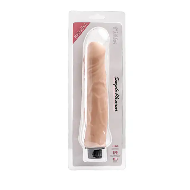 Simple Pleasure - wibrator multispeed, cyberskóra, 23,5 cm - Miękki realizm i regulowana intensywność dla pełnej kontroli doznań!