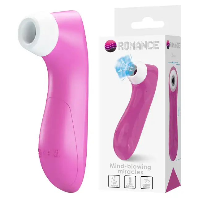 Romance - Breeze Sucking Pleasure Stimulator Pink - Stymulator powietrzny, 8 trybów intensywności, różowy - Bezdotykowa przyjemność, która robi wrażenie.