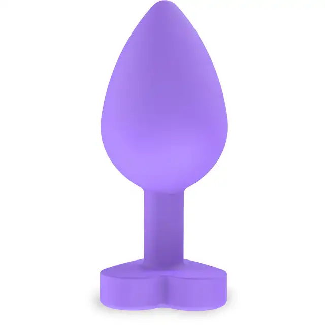 Anal Play - Booty Sweethearts "Secret Entrance" Plug - Uroczy silikonowy korek analny z podstawą w kształcie serduszka i zadziornym napisem.