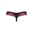 Obsessive  - 842-THO-5 Kuszące stringi L/XL - Czerń i bordo – duet o wyjątkowym temperamencie.