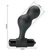Mr. Play - Silicone Anal Plug Black. Elegancki wibrujący korek analny zaprojektowany z myślą o intensywnej, a jednocześnie komfortowej stymulacji