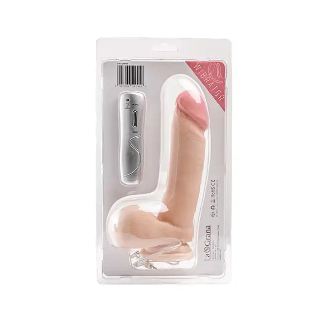 Simple Pleasure - wibrator z 7 trybami wibracji z cyberskóry, na pilota, 20 cm - Pełna kontrola wibracji. Zero kompromisów!