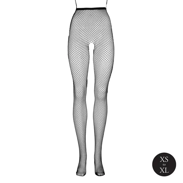 Le Desir - Tights With Small Fishnet Structure OS - Rajstopy Kabaretki One Size - Kiedy chcesz, żeby spojrzenia zatrzymały się na dłużej.
