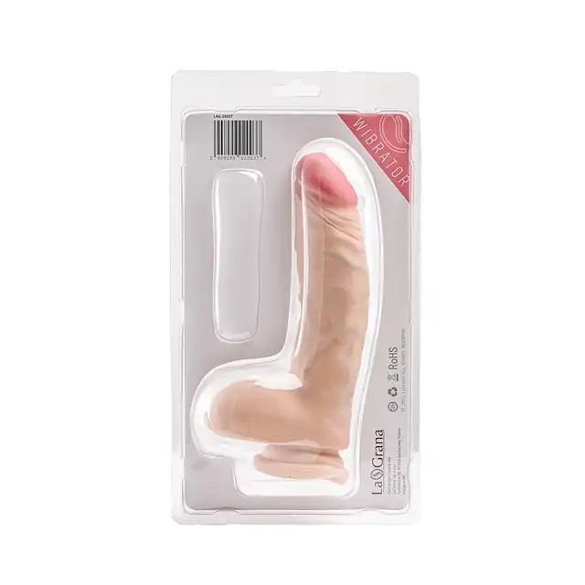 Simple Pleasure - dildo z wbudowanym kręgosłupem, cyberskóra, 21cm - Zaawansowana elastyczność w realistycznej formie!