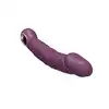 B-Series – Realistic Vibrator Purple. Realistyczny wibrator silikonowy z 10 trybami wibracji, ładowaniem USB i wodoodporną konstrukcją