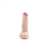 Simple Pleasure - dildo z wbudowanym kręgosłupem, cyberskóra, 21cm - Zaawansowana elastyczność w realistycznej formie!