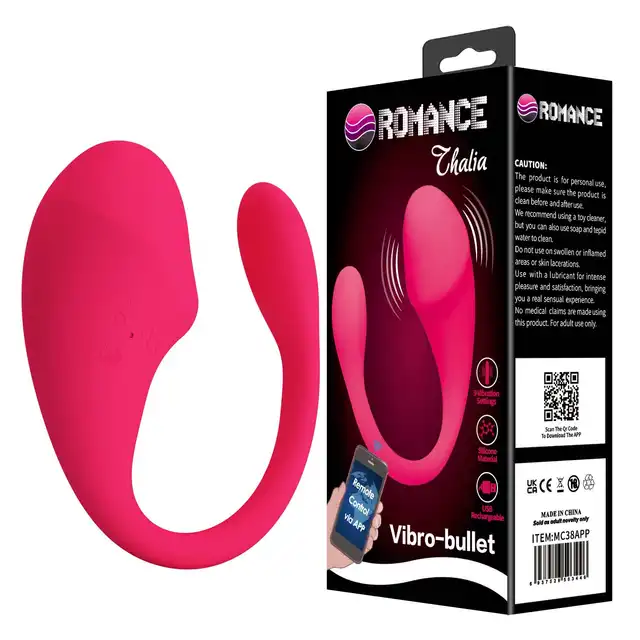Romance - Thalia App Control Egg - Jajeczko wibrujące sterowane aplikacją, 9 funkcji wibracji - pełna kontrola w Twoich rękach